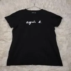 agnès b. ブラック Tシャツ 半袖
