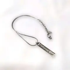 ★ディオール★ シルバー ネックレス ロゴ プレート Dior ロゴ