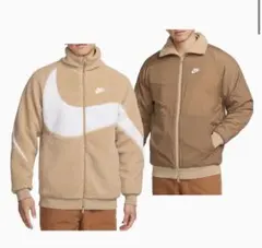 Nike ボアジャケット ベージュ/ホワイト