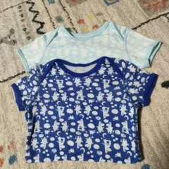 ユニクロ ムーミン 半袖 ロンパース 90cm(推定) 肌着 2枚セット