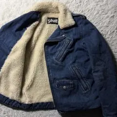 d*t様 【希少】schott デニムジャケット　ライダース　ダブル　L