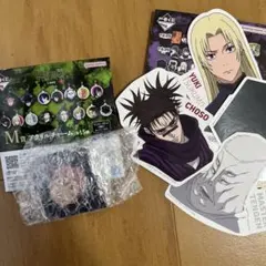 呪術廻戦 N賞 ステッカーセット 脹相 九十九由基 天元 獄門疆　M章
