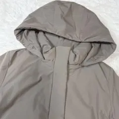 UNIQLO ユニクロ ハイブリッドダウンコート M カーキ ロング丈 美品