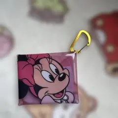 ミニーマウス ポーチ カラビナ付き