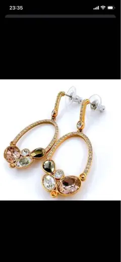 スワロフスキー社　ピアス美品