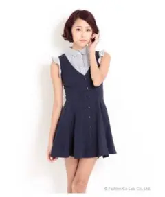 snidel スナイデル　ノースリーブ　フレアワンピース