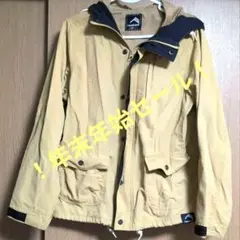 【最終値下げ】FieldCoreベージュフード付ボタンジッパージャケット L