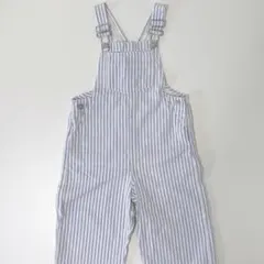 【104cm】ZARA KIDS ブルーストライプ オーバーオール