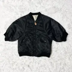 nitca ニトカ ブルゾン ボンバージャケット ハーフスリーブ リネン100%