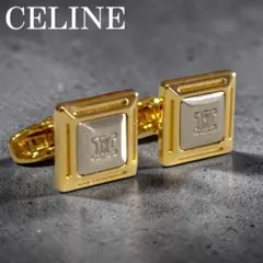 美品✨CELINE カフスリンクス　ボタン　トリオンフ　マカダム　セリーヌ