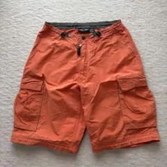 wear flise オレンジ カーゴショートパンツ