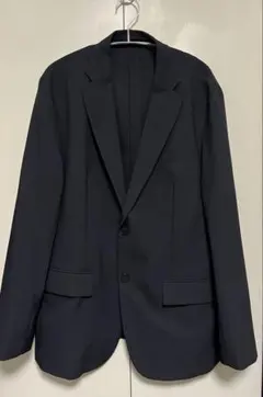 ウォッシャブルテーラードジャケットSW セットアップ可能 GU ブラック XL