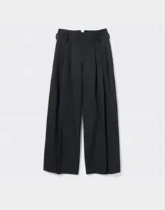 GU×beautiful people タックワイドパンツ Lサイズ　ブラック