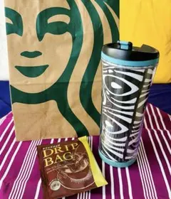 【中古品】2007 スタバ タンブラー アフリカンファブリック ラージ 廃盤品