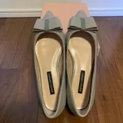 PARADIS COULEUR グレー フラットシューズ