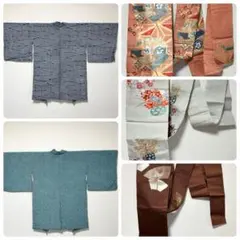 着物　帯　羽織　まとめ売り　ピンク　白　茶色　名古屋帯　成人式　グレー 波模様