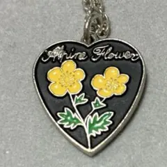 花柄　ネックレス　ミヤマキンポウゲ　高山の花