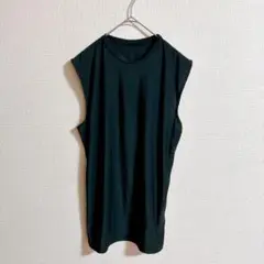 ノースリーブ Tシャツ【XL】ブラック