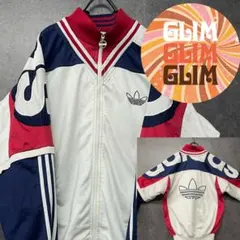US古着◆アディダス トレフォイル トラックジャケット 刺繍ロゴ