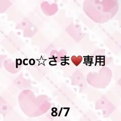 pco☆さま♥️専用