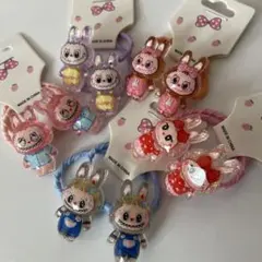 【新品】ラブブ付き　子供ヘアゴム5種10セット