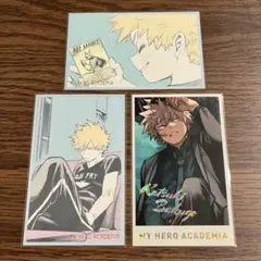 【僕のヒーローアカデミア】原画展 メモリアルコレクション 爆豪 3種 まとめ売り