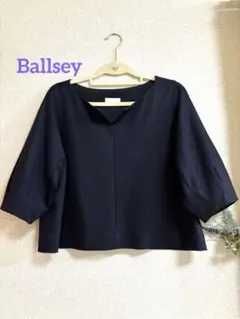 Ballsey コットンジャージーバックリボンブラウス ギャザー 