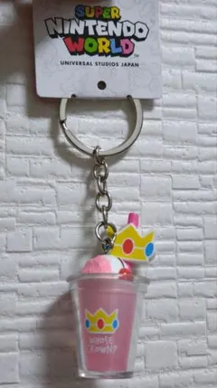 USJ ニンテンドー　ピーチ姫　ドリンク　キーホルダー　キーチェーンのサムネイル