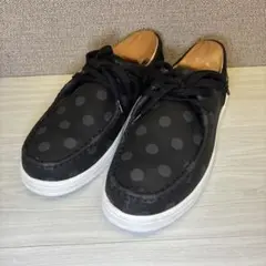 【未使用級】FRAPBOIS フラボア ドットモカシン ブラック 25.5cm