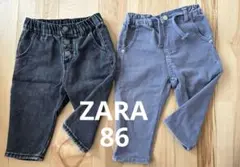 ZARABABY デニムボトムス　86センチ　2点セット