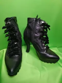 g.v.g.v猫脚キャットヒール　レースアップブーツのサムネイル
