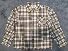 【美品】ミキハウス 長袖シャツ チェック柄 キッズ 110