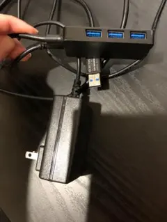 エレコム USB3.0 ハブ 4ポート 1ｍ ACアダプタ付 セルフ/バス両対応