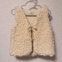 1+in the family ボア　ベスト　こどもビームス　24m