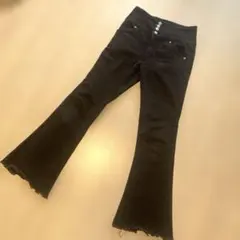 ブラックブーツカットデニム・フレア　WEGO