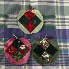 ハンドメイド　コースター３点