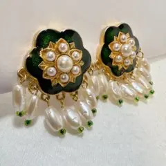 専用 KENZO ケンゾー ゴールドカラー フラワー パール イヤリング