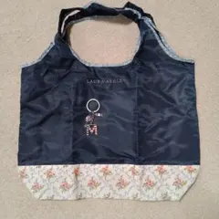 LAURA ASHLEY ネイビー トートバッグ