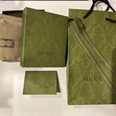 GUCCI 空箱、リボン付きショッパーセット
