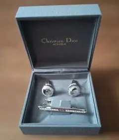 クリスチャンディオールChristian Dior カフス・タイピンセット 箱付