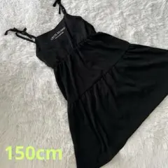 CECIL McBEE ブラックノースリーブワンピース　キッズ　150cm