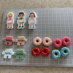 プラ板まとめ売り 可愛い子 3人ずつ
