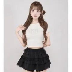 Darich ダーリッチ シャイニーDDロゴコンパクトTシャツ ブラック