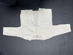 petit main ホワイト カーディガン S