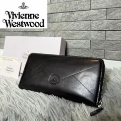 【未使用品】Vivienne Westwood 長財布 ブラック エンベロープのサムネイル