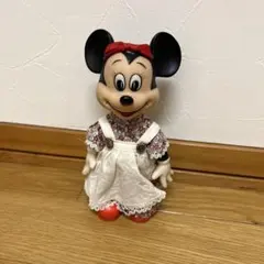 ディズニー　ミニーマウス　ヴィンテージ　ソフビフィギュア