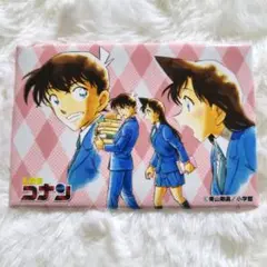 原作イラスト⭐名探偵コナン ランダムスクエア缶バッジ 第2弾 新一❤️蘭　未使用