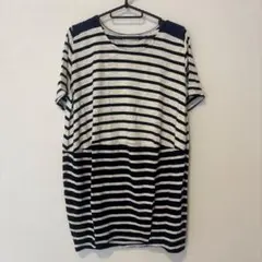 BEAMS HEART ボーダーワンピース 半袖