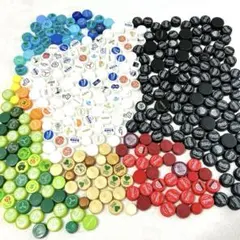 ペットボトルキャップ　354個　カラフル　大量　まとめ売り　セット