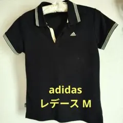 adidas レディース 半袖ポロシャツ ブラック M 小さめのサムネイル
